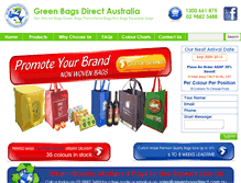 Tablet Screenshot of greenbagsdirect.com.au